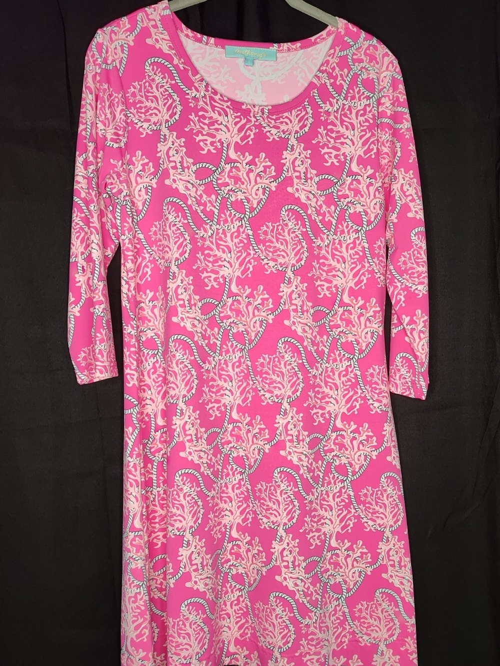 Anthony's Resort Wear Mini Dress Feminine Pink Coral Beach Travel Lightweight